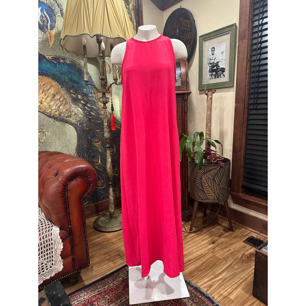 Be Stage Pink Maxi Dress Women's Size Small Sleeveless